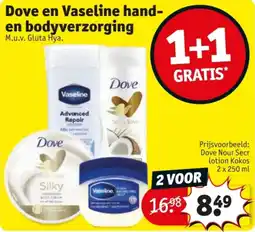 Kruidvat Dove en Vaseline hand- en bodyverzorging aanbieding