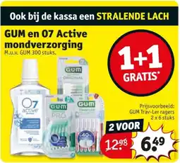 Kruidvat GUM en 07 Active mondverzorging aanbieding
