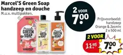 Kruidvat Marcel's Green Soap handzeep en douche aanbieding