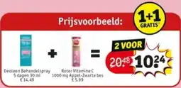 Kruidvat Deoleen Behandelspray + Roter Vitamine C aanbieding