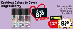 Kruidvat Kruidvat Colors to Cover uitgroeispray aanbieding