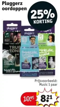 Kruidvat Pluggerz oordoppen aanbieding