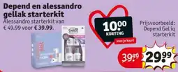 Kruidvat Depend en alessandro gellak starterkit aanbieding