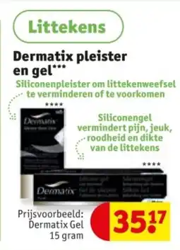 Kruidvat Dermatix pleister en gel aanbieding