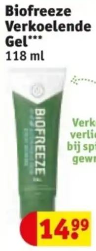 Kruidvat Biofreeze Verkoelende Gel aanbieding