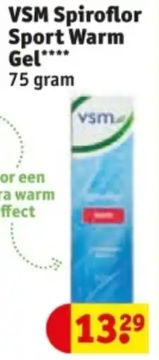 Kruidvat VSM Spiroflor Sport Warm Gel aanbieding