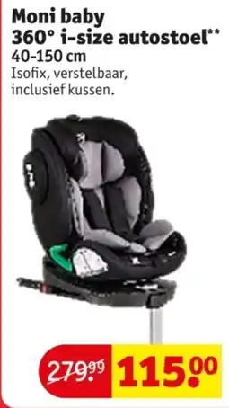 Kruidvat Moni baby 360° i-size autostoel aanbieding
