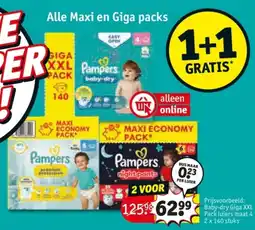 Kruidvat Alle Maxi en Giga packs aanbieding