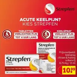 Kruidvat Strepfen Acute keelpijn? kies strepfen aanbieding