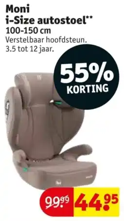 Kruidvat Moni i-Size autostoel aanbieding
