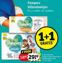 Kruidvat Pampers Billendoekjes aanbieding