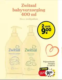 Kruidvat Zwitsal babyverzorging aanbieding