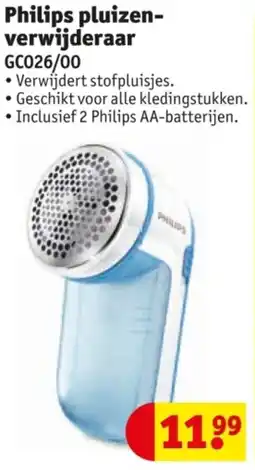 Kruidvat Philips Pluizenverwijderaar GC026/00 aanbieding