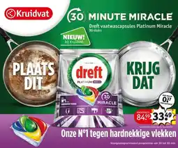 Kruidvat Dreft vaatwascapsules Platinum Miracle aanbieding