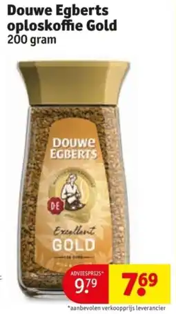 Kruidvat Douwe Egberts oploskoffie Gold aanbieding
