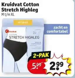 Kruidvat Kruidvat Cotton Stretch Highleg aanbieding