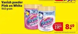 Kruidvat Vanish poeder Pink en White aanbieding