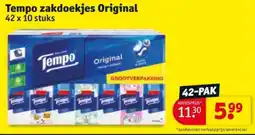 Kruidvat Tempo Zakdoekjes Original aanbieding