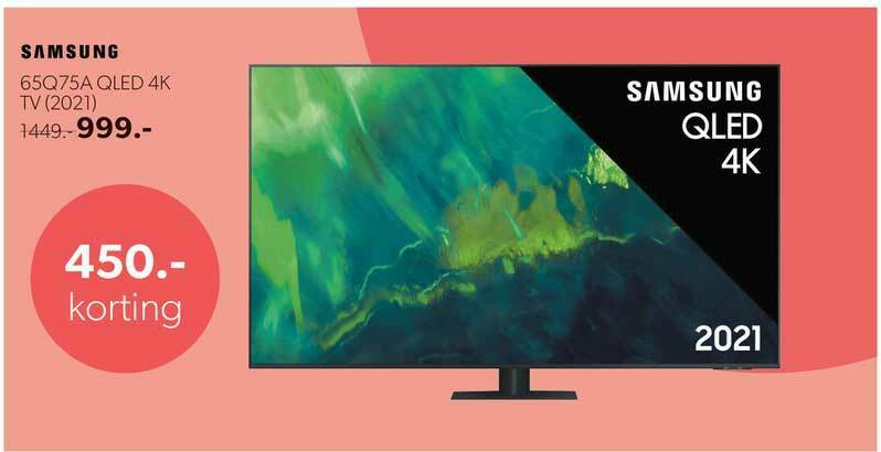 Samsung 65Q75A QLED 4K TV (2021) aanbieding bij Wehkamp