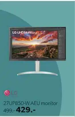 Wehkamp LG 27UP850-W.AEU Monitor aanbieding