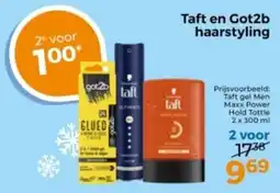 Trekpleister Taft en Got2b haarstyling aanbieding