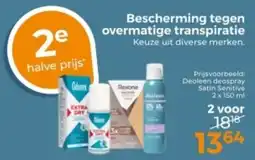 Trekpleister Bescherming tegen overmatige transpiratie aanbieding