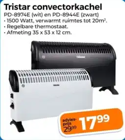 Trekpleister Tristar convectorkachel aanbieding
