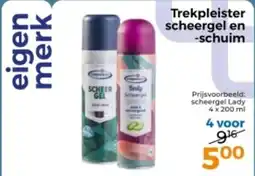Trekpleister Trekpleister scheergel en schuim aanbieding