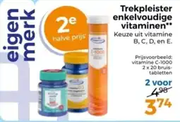 Trekpleister Trekpleister enkelvoudige vitaminen aanbieding