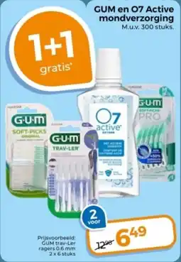 Trekpleister GUM en 07 Active mondverzorging aanbieding