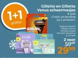 Trekpleister Gillette en Gillette Venus scheermesjes aanbieding