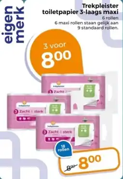 Trekpleister Trekpleister toiletpapier 3-laags maxi aanbieding