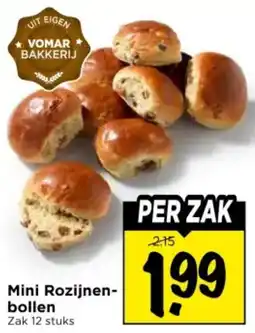 Vomar Voordeelmarkt Mini Rozijnenbollen aanbieding