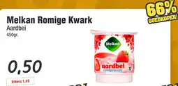 Budget Food Melkan Romige Kwark Aardbei aanbieding