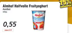 Budget Food Almhof Halfvolle Fruityoghurt Aardbei aanbieding
