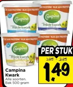 Vomar Voordeelmarkt Campina Kwark aanbieding