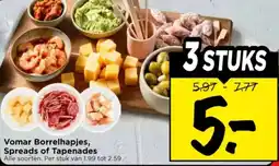 Vomar Voordeelmarkt Vomar Borrelhapjes, Spreads of Tapenades aanbieding