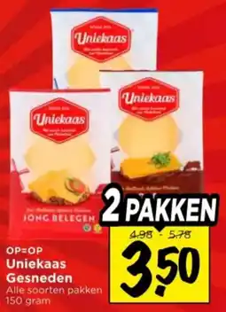 Vomar Voordeelmarkt Uniekaas Gesneden aanbieding
