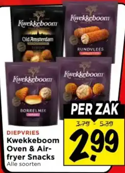 Vomar Voordeelmarkt Diepvries Kwekkeboom Oven & Air-fryer Snacks aanbieding