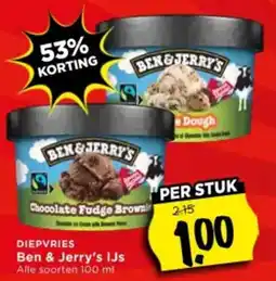 Vomar Voordeelmarkt Diepvries Ben & Jerry's IJs aanbieding