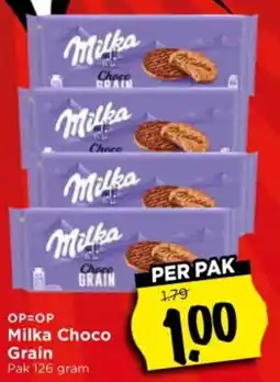 Vomar Voordeelmarkt Milka Choco Grain aanbieding