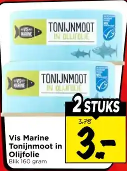 Vomar Voordeelmarkt Vis Marine Tonijnmoot in Olijfolie aanbieding
