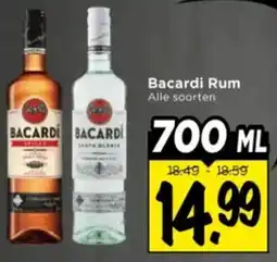 Vomar Voordeelmarkt Bacardi Rum aanbieding