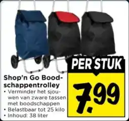 Vomar Voordeelmarkt Shop'n Go Boodschappentrolley aanbieding