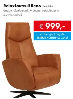 Woonsquare Relaxfauteuil Reno aanbieding