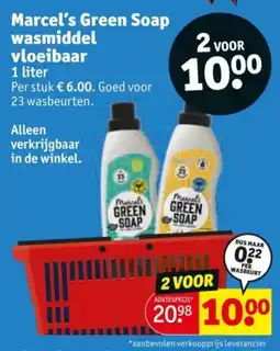 Kruidvat Marcel's Green Soap wasmiddel vloeibaar aanbieding