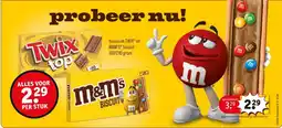 Kruidvat Keuze uit Twix en M&M'S Biscuit aanbieding