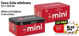 Kruidvat Coca-Cola Minicans aanbieding