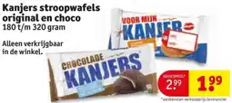 Kruidvat Kanjers stroopwafels original en choco aanbieding