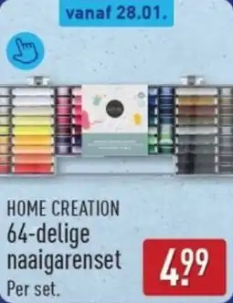 ALDI Home creation 64-delige naaigarenset aanbieding